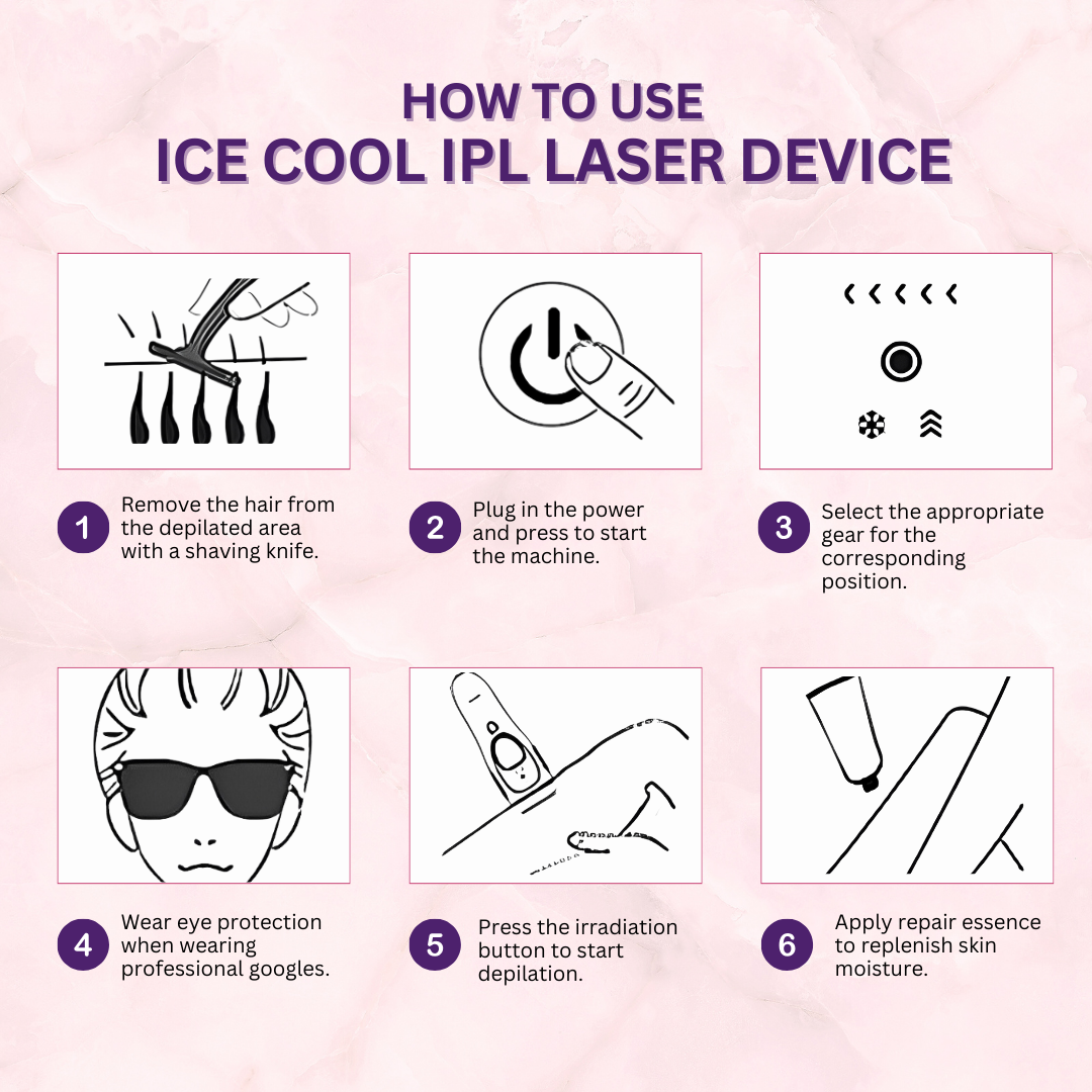 IPL Ice Cool Laser Hair Removal Device